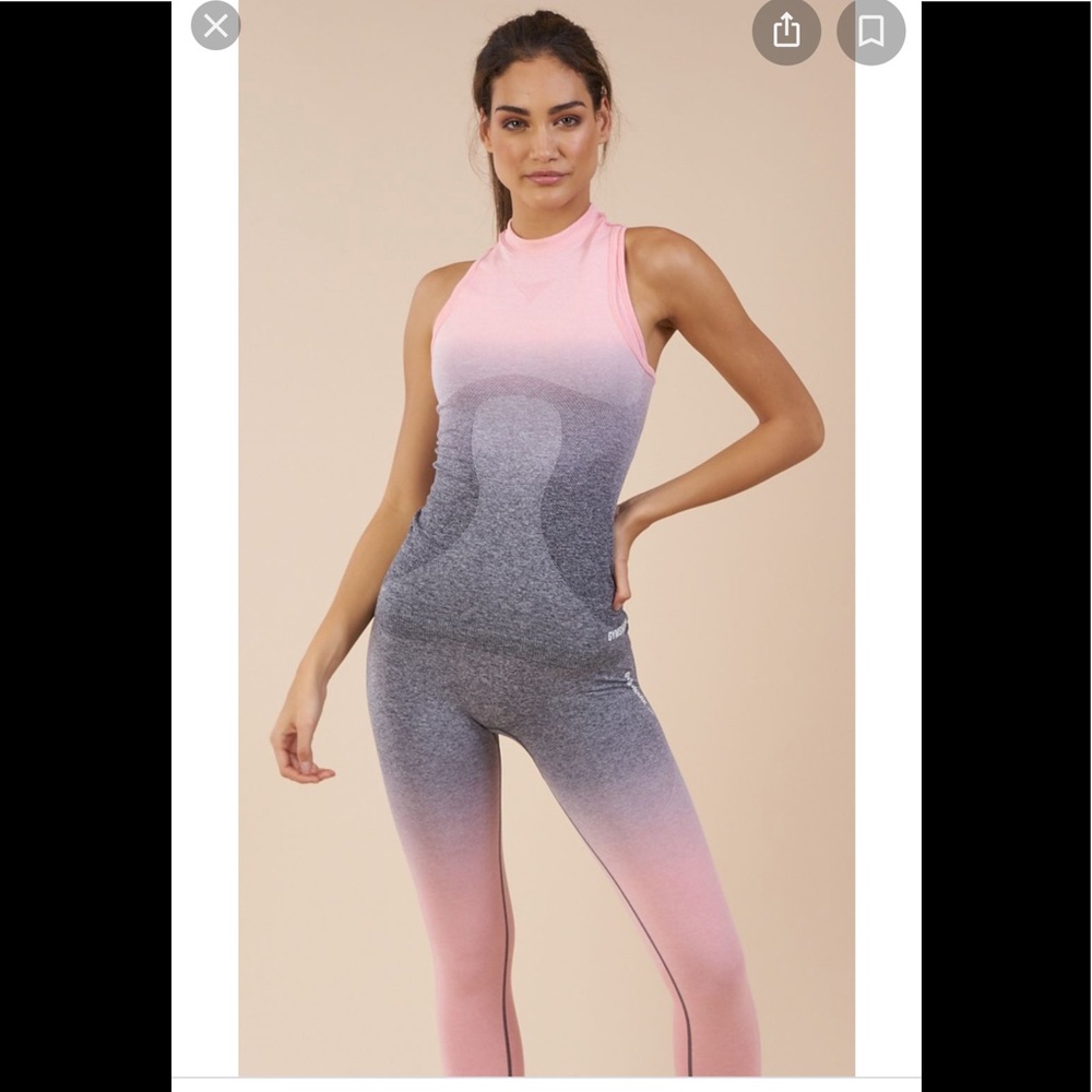 NWT gymshark ombré seamless vest sz M